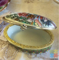 Oval Porcelain Jewellery Box