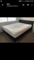 Queen Size Bed -Base, Head Board & Mattress for SALE