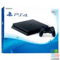BRAND NEW SONY PLAYSTATION 4 500GB CONSOLE-JET BLACK WITH CONTROLLER AND 1 YEAR WARRANTY