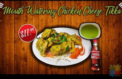 Food Chicken cheese tikka and Mixed Platter