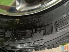 Ford Explorer 17”X 8 Chrome mags in nice Condition with Excellent Tyres lots of Tread 5X 114.3 Stud