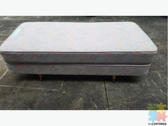 Single bed with mattress and header full set