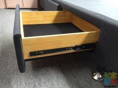 Brand New NZ Made Solid Wooden Queen Bed Base with 4 Drawers 5 Yr Warranty