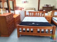 Brand New 6PCS Solid Wooden Queen Size Bedroom Suite