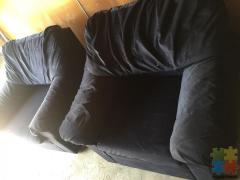 Couch set x2 single chairs X1 3 seater