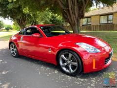 Nissan 350Z 2007 low 100kms Auto in Hot Shiny Red unmarked Condition beautiful car
