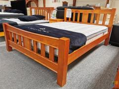 2PCS SPECIAL: Brand New Solid Wooden Queen Bed with Mattress