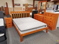 Super Deal: Brand New Queen Size Bedroom Suite 6PCS Solid Pine Wood - Clair