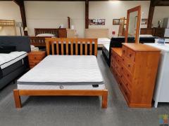 Super Deal: Brand New King Size Bedroom Suite 6PCS Solid Pine Wood - Clair