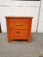 Brand New Bedside Table Solid Pine Wood - Tawa