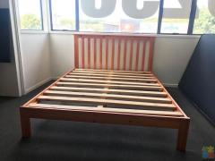 Super King Inner Spring Pillow top mattress & Solid Pine bed frame combo