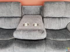 Brand New Fabric Recliner Lounge Suite 1R+1R+3RR - Wellington