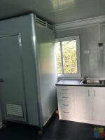 Self Contained Cabin includes new shower Toilet Vanity and kitchen Partition Wall
