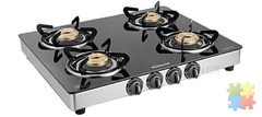 Sunflame four Burner Glass Gas Stove {Three Days Special}