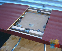 Formica Extendable Table with Chrome Legs