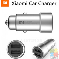 Original Xiaomi Mi Dual USB Car Charger, Silver