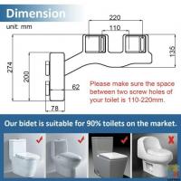 Bidet Attachment for Toilet Seat with Dual Self Cleaning Nozzle
