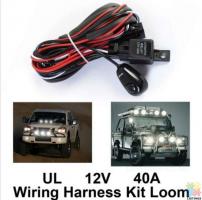 Spot lights/ Light Bar wiring kit with 40A relay/Fuse and on/off switch.