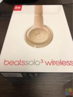 Beats Solo 3 Wireless Headphones - Brand New (Gold) Up to 40 Hours Battery Life