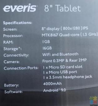 NEW 8'' Android tablet