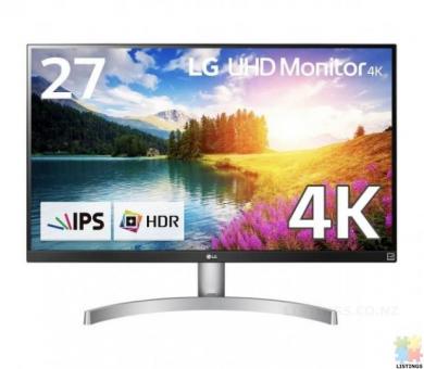 LG 27UK600-W 27 Inch 3840x2160 4K 5ms 350nit IPS Gaming Monitor - HDMI DisplayPort. New condition. R