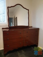 Dressing table side table and tallboy