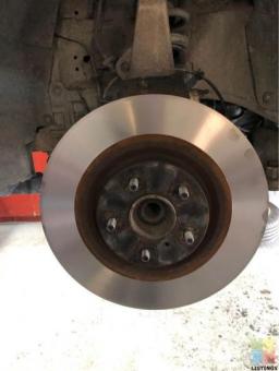 New brake pads Rotors skim