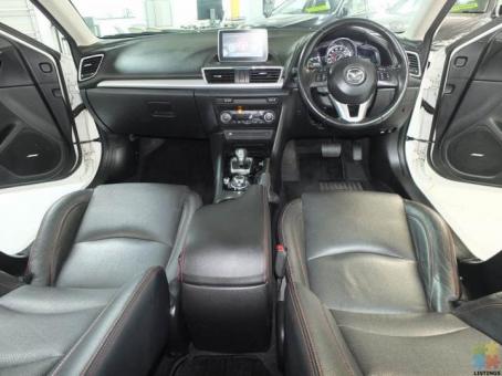 2014 Mazda Axela SL Hybrid with sunroof & heated black leather seats for sale