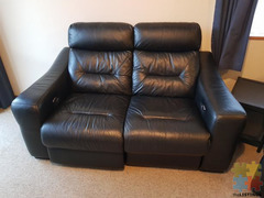 Electric leather lounge recliner