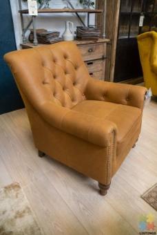 Sofia Chair Leather Tan