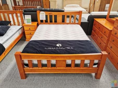 Brand New Queen Size Bedroom Suite 6pcs Solid Wooden- Trevor