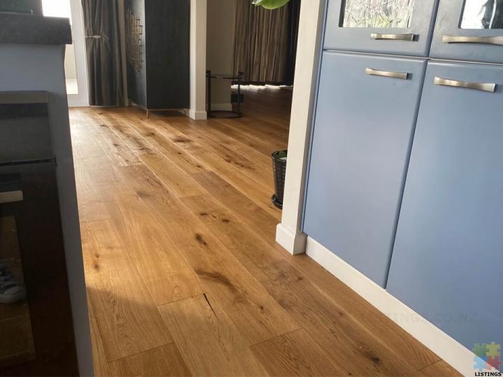 Long plank castle real oak flooring, supply with free delivery. Fitting TBA. - 1/2