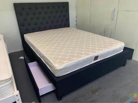 Brand new mattress with storage base