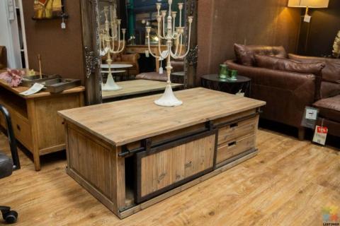 Coffee Table With Sliding Door