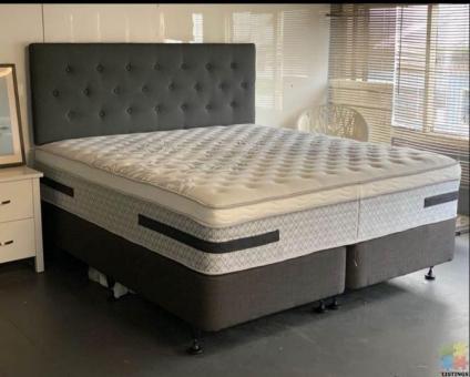 Brand new NZ made base and 7 zones pocket spring mattress with Natural Latex