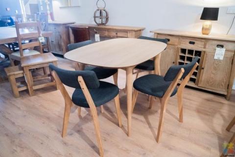 Astrid Dining Table 1.2m & 4 x Kori Chairs