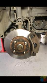 new brake pads rotors skim