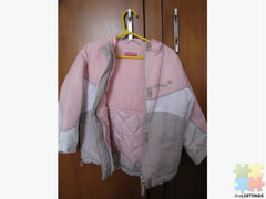 Girls pink warm jacket size 3