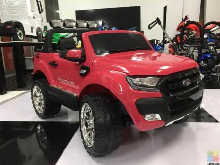 2*12 Volts Pink Licensed Ford Ranger 4WD, Wint glossy paint