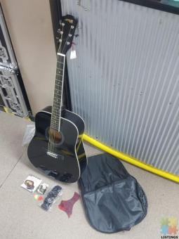 Acoustic Guitar Combo: Guitar, Tuner, Strap, Strings and Picks
