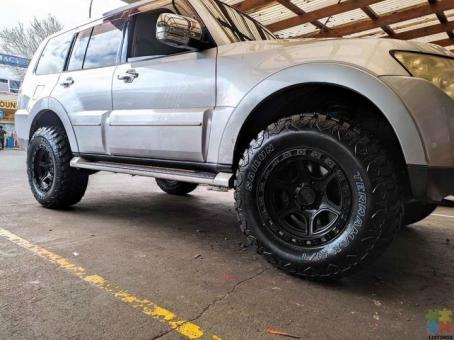 Suspension lift kit, off-road mags , steeleis and mud tyres available from $20 per week