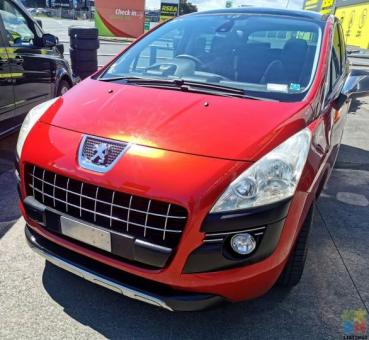 Peugeot Red Hot with panoramic sunroof