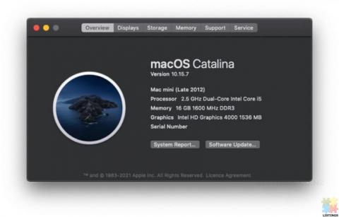 Mac Mini (Late 2012, 2.5GHz i5, 16 GB, 500 GB SSD)