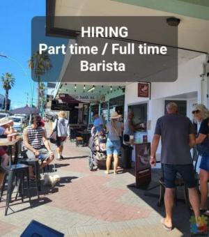 We are looking for a part time weekend / full time barista