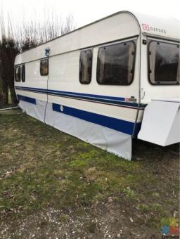 1990 Oxford 25ft, 6 berth caravan for sale
