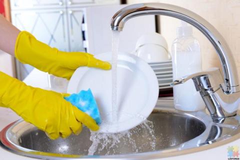 Dishwashing and cleaning up