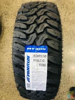 32x11.5R15 MUDTYRES FITTED $250 each fitted WINRUN BRAND