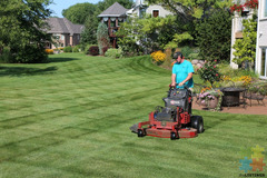 Lawn mowing and garden maintenance