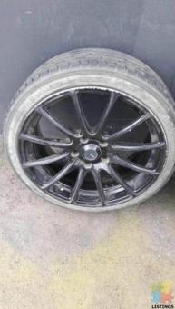 Mag Wheels With 4 Tyres