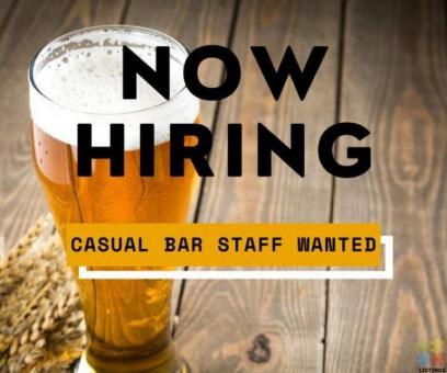 We are on the hunt for a casual bar staff member